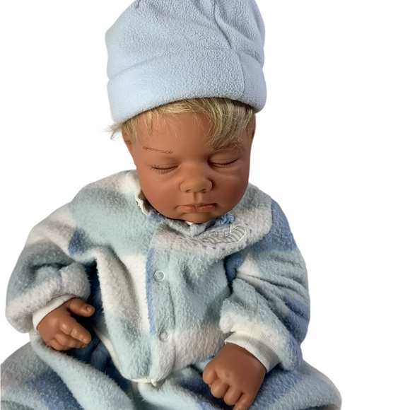 LEE MIDDLETON BABY BOYL DOLL REVA SCHICK SLEEPING # 111297 - Picture 3 of 8